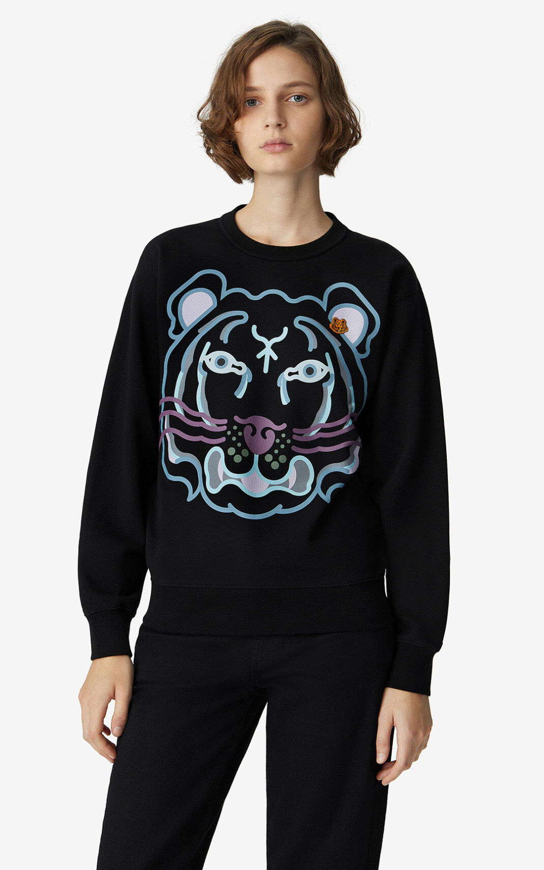 Sweatshirt Kenzo K Tiger Feminino - Pretas | 720ZCABKD